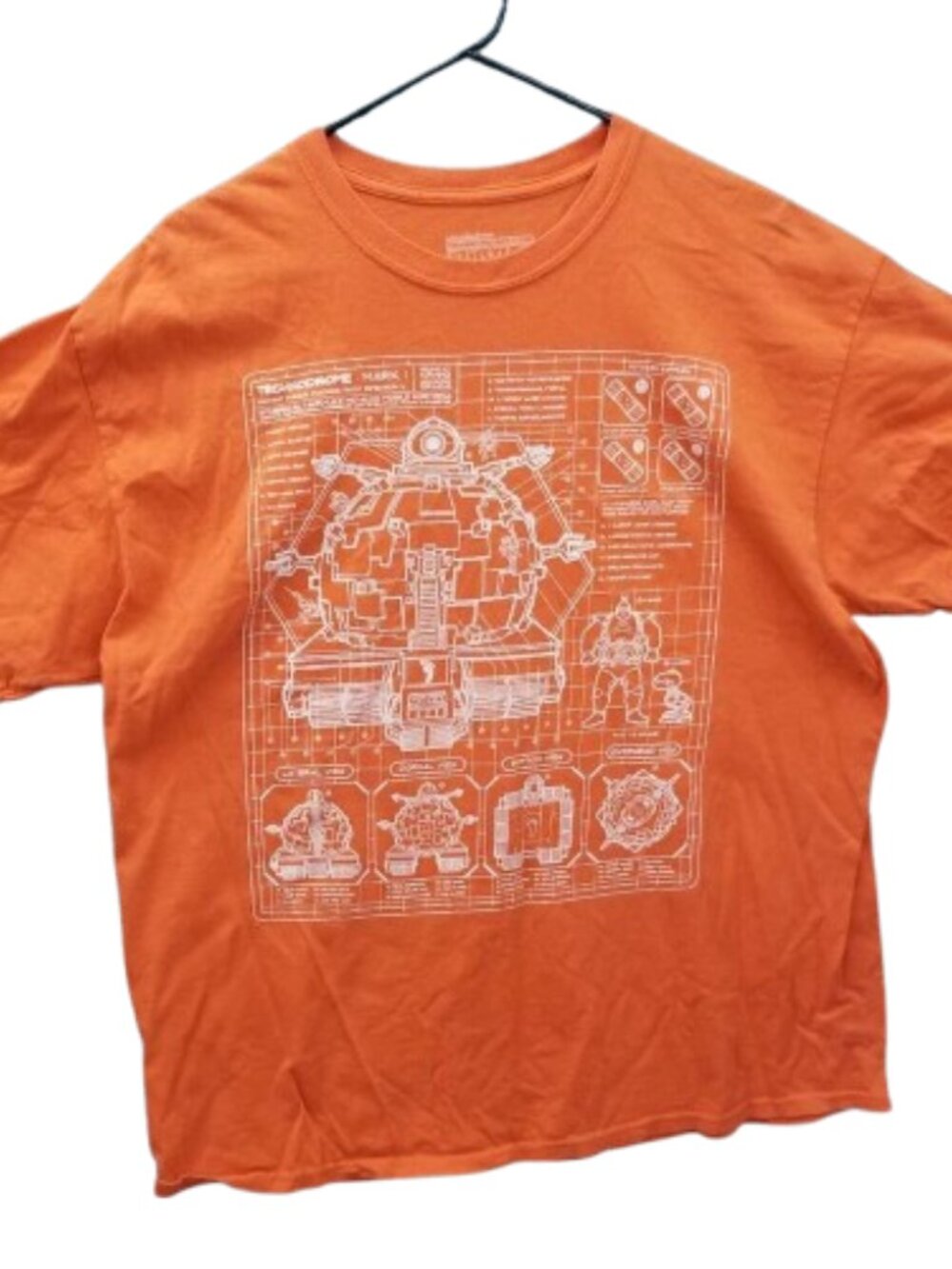 Lootwear Teenage Mutant Ninja Turtle Shirt Orange Men's XL